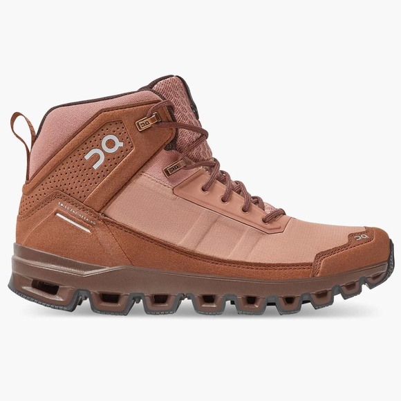 On Running Shoes On Cloud Cloudridge Hiking Boot In Mocha Pebble Sz